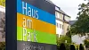 Informationskarte der Seniorenwohnanlage "Haus am Park" Haan mit Gebäudeabbildung.